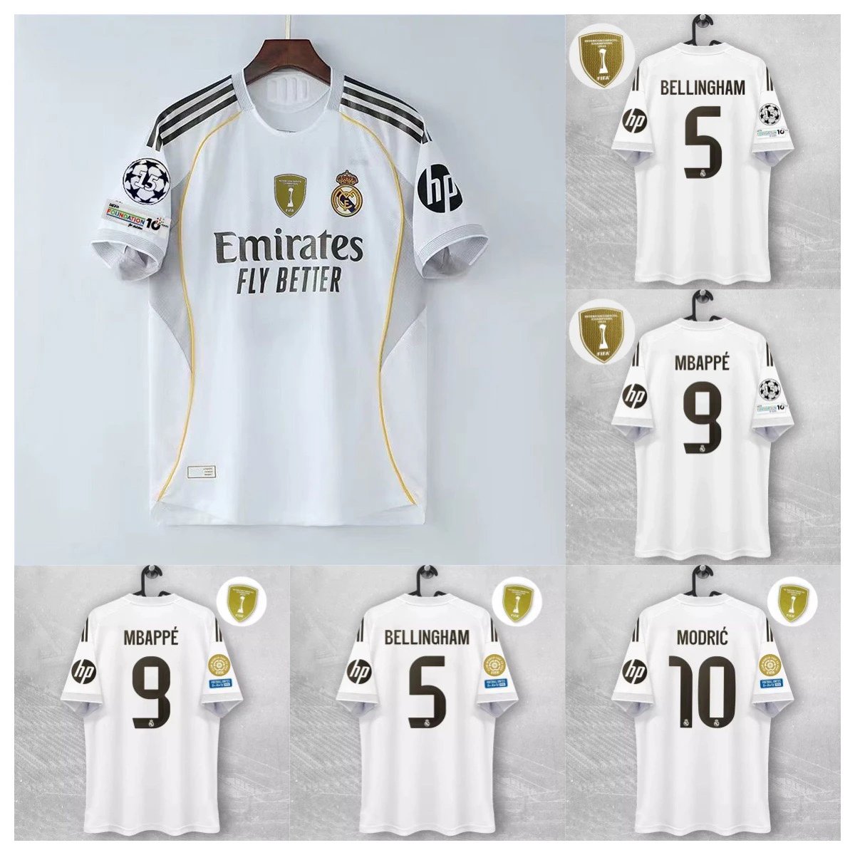 Adidas Real Madrid 2024-25 Home Soccer Jersey White