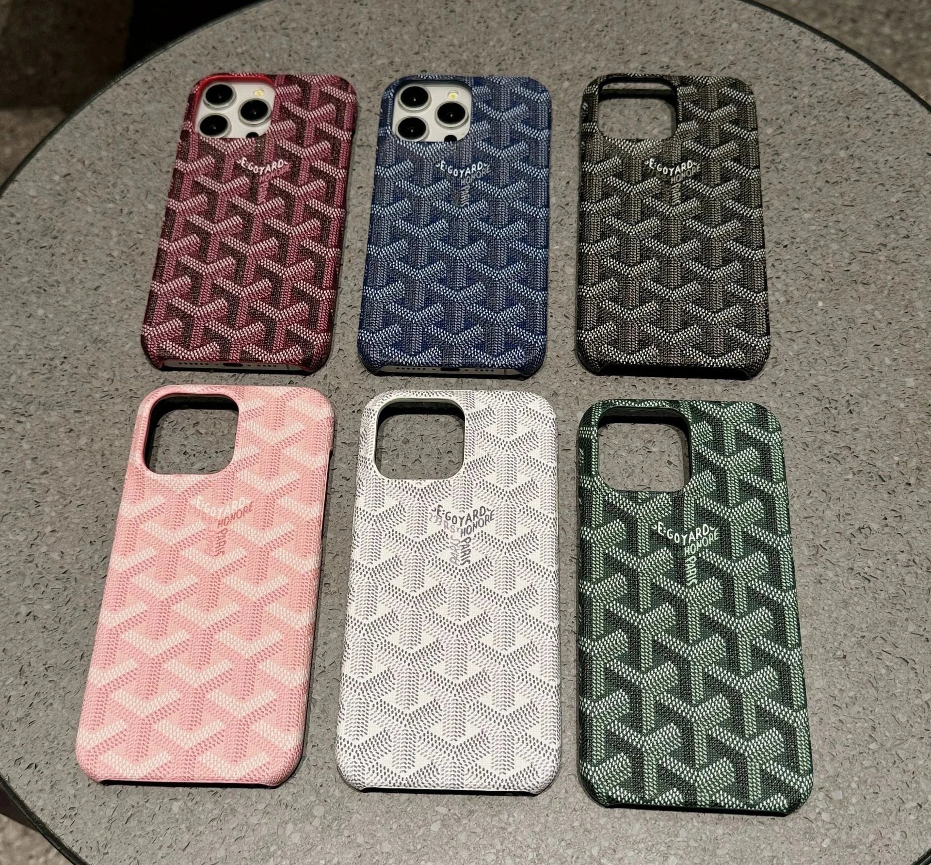 Goyard Phone Case Iconic Pattern Protective Accessory Multicolor