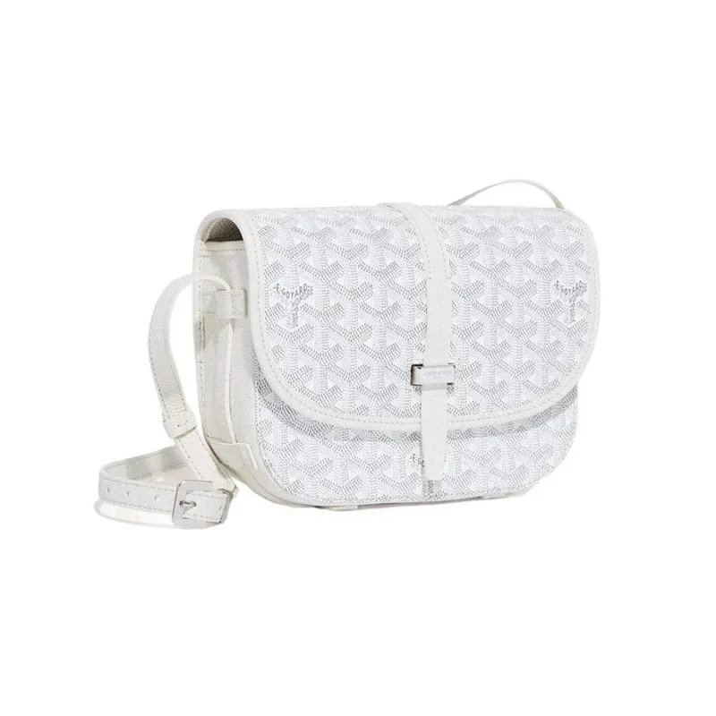 Goyard Belvedere PM classic crossbody bag White