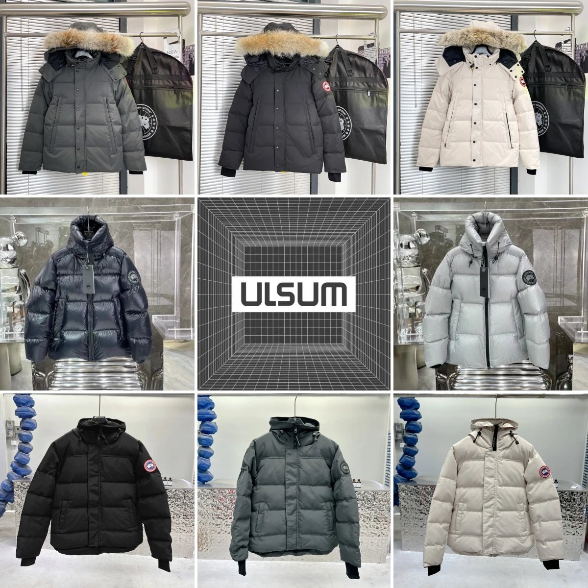 Canada Goose Wyndham Parka Warm Down Jacket Black