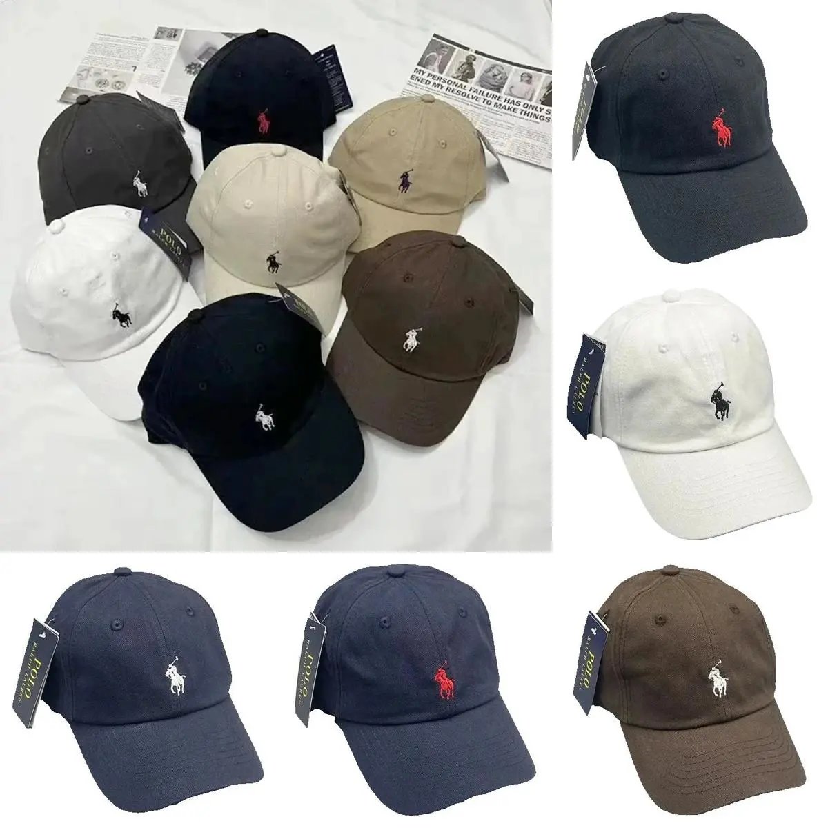 Ralph Lauren RL Classic Sport Baseball Cap Cotton Multicolor