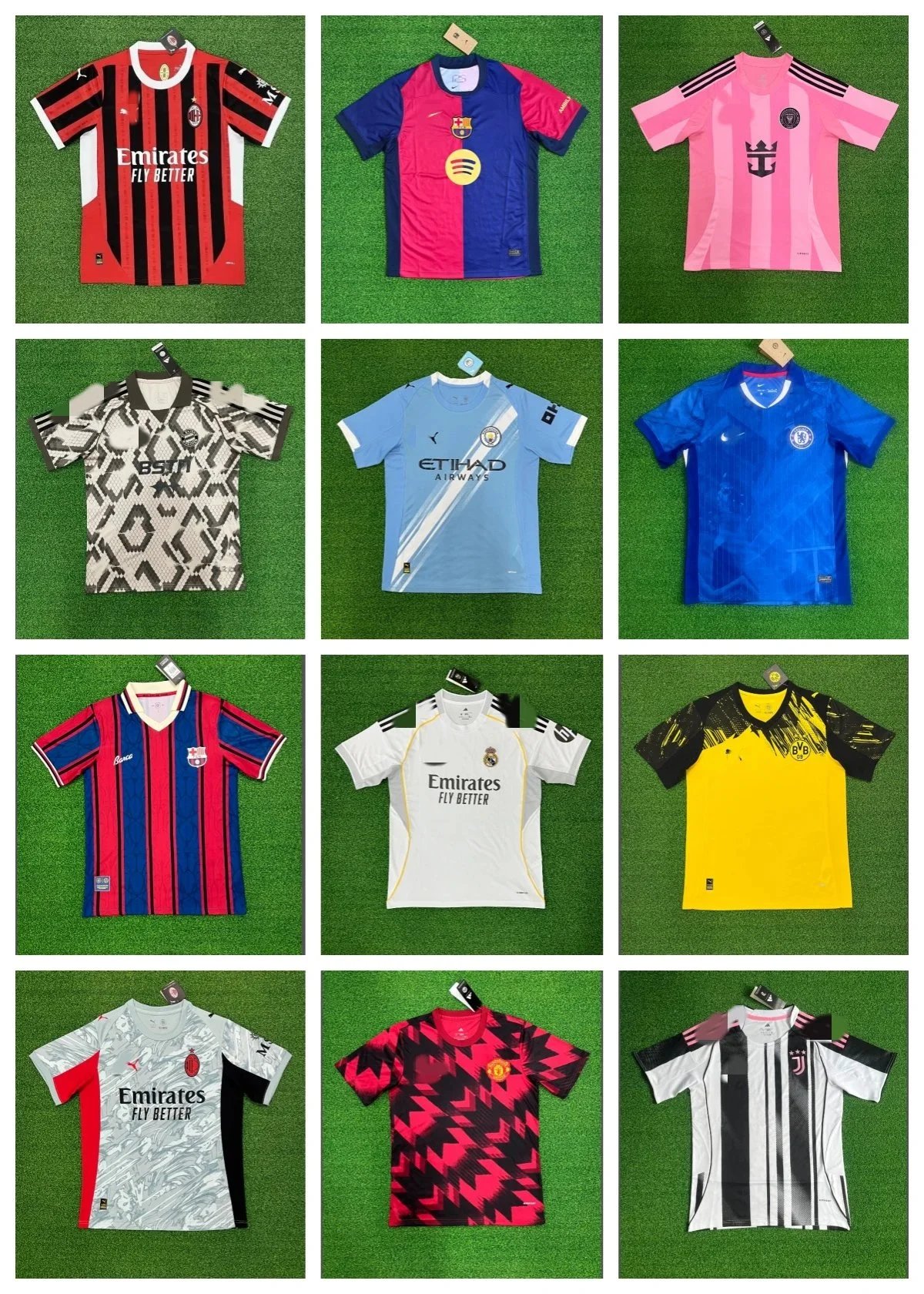 Design Football Jersey Collection Retro Soccer Jersey Multicolor