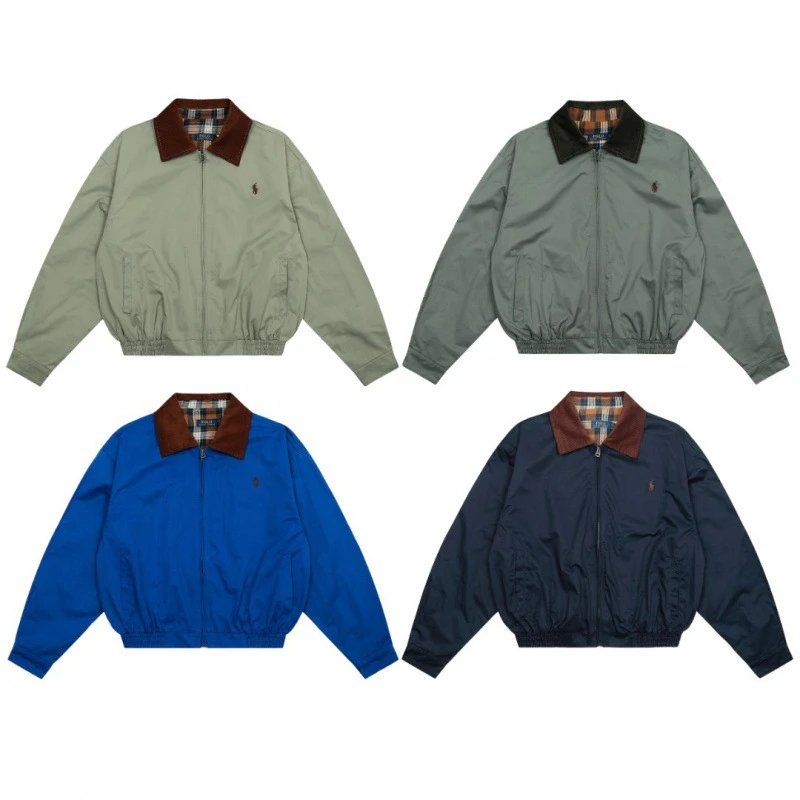 Ralph Lauren RL Harrington Vintage Corduroy Collar Jacket Multicolor
