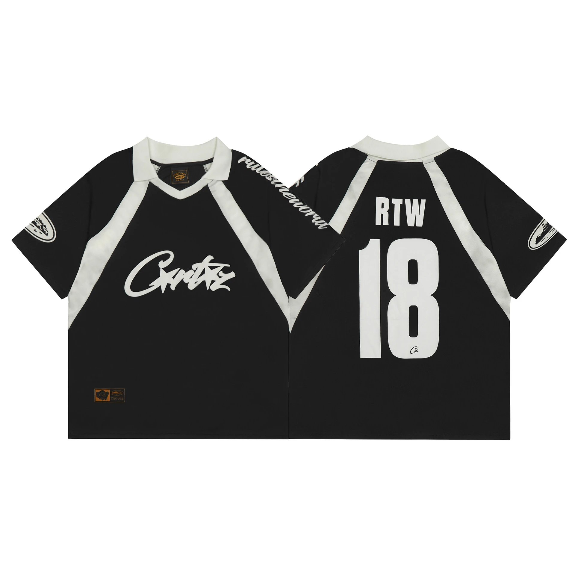 Corteiz Street League Retro Jersey Black and White