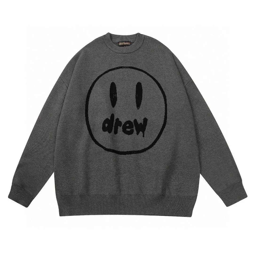 drew house Mascot Knit Oversized Sweater Gray