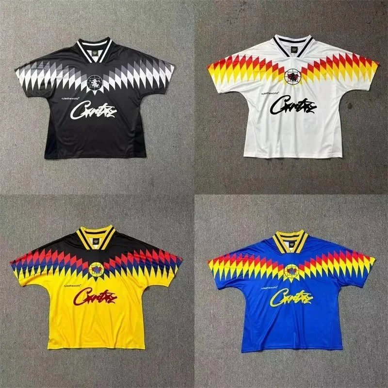Corteiz Rules The World Retro Soccer Jersey Multicolor