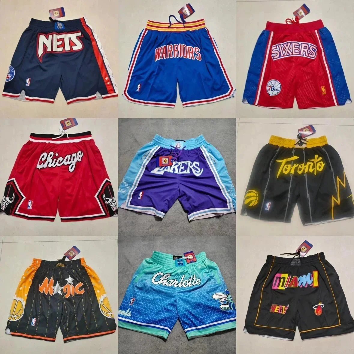 Mitchell & Ness M&N NBA Hardwood Classics retro basketball shorts Multicolor