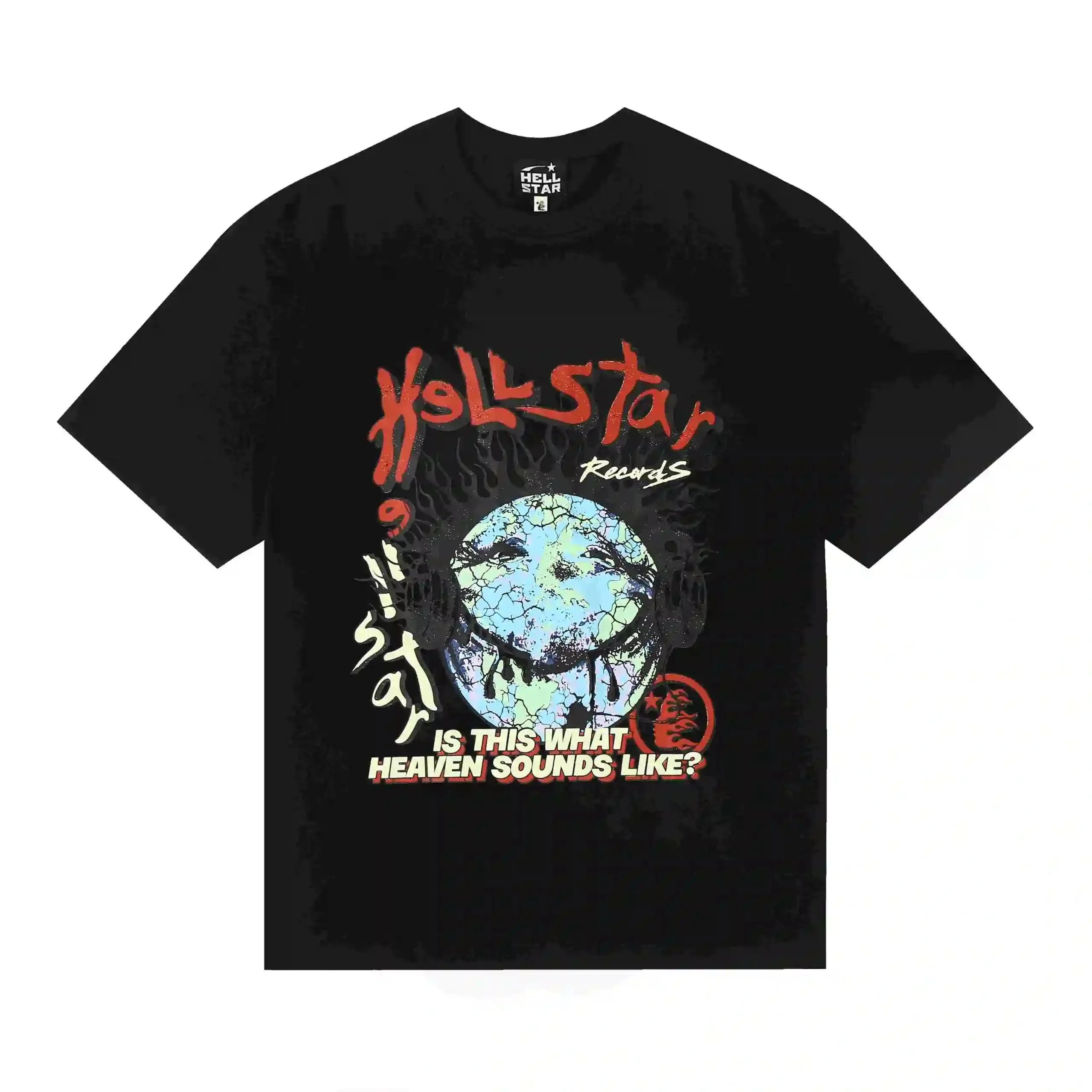 Hellstar Records Is This What Heaven Sounds Like Graphic Tee Black