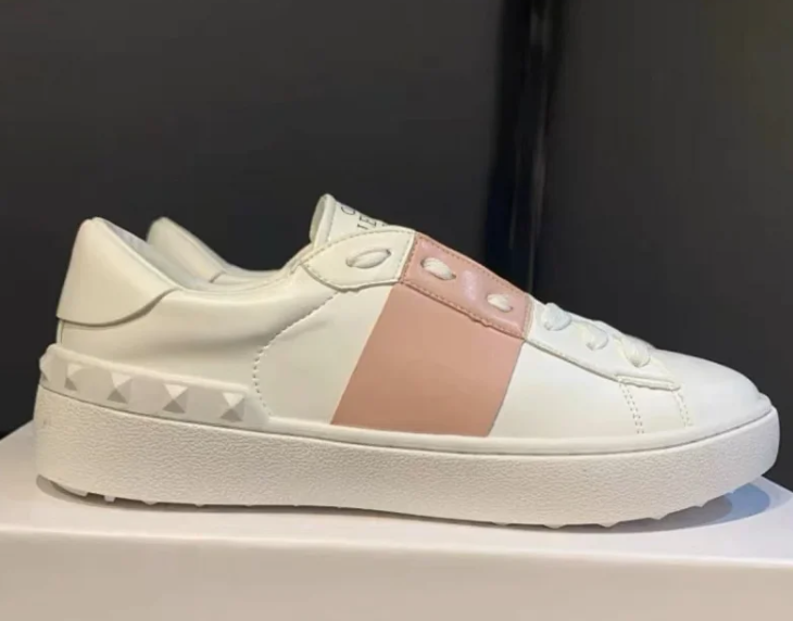 Valentino Open Skate casual Sneakers White and Pink