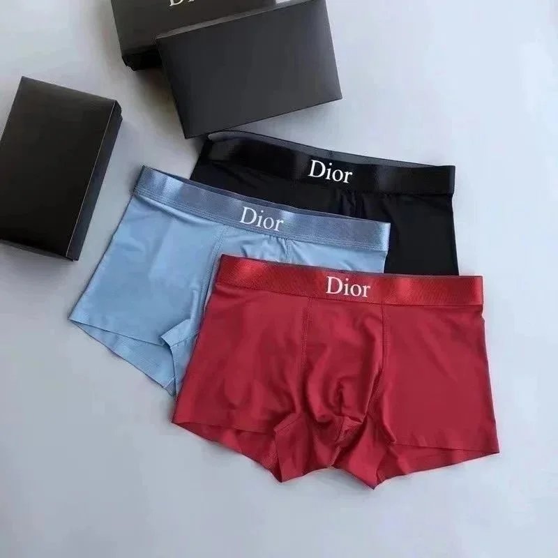 Dior Boxer Briefs Comfortable Underwear Set Multicolor