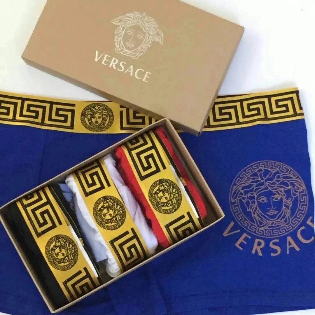 Versace Greca Border Boxer Briefs Multicolor