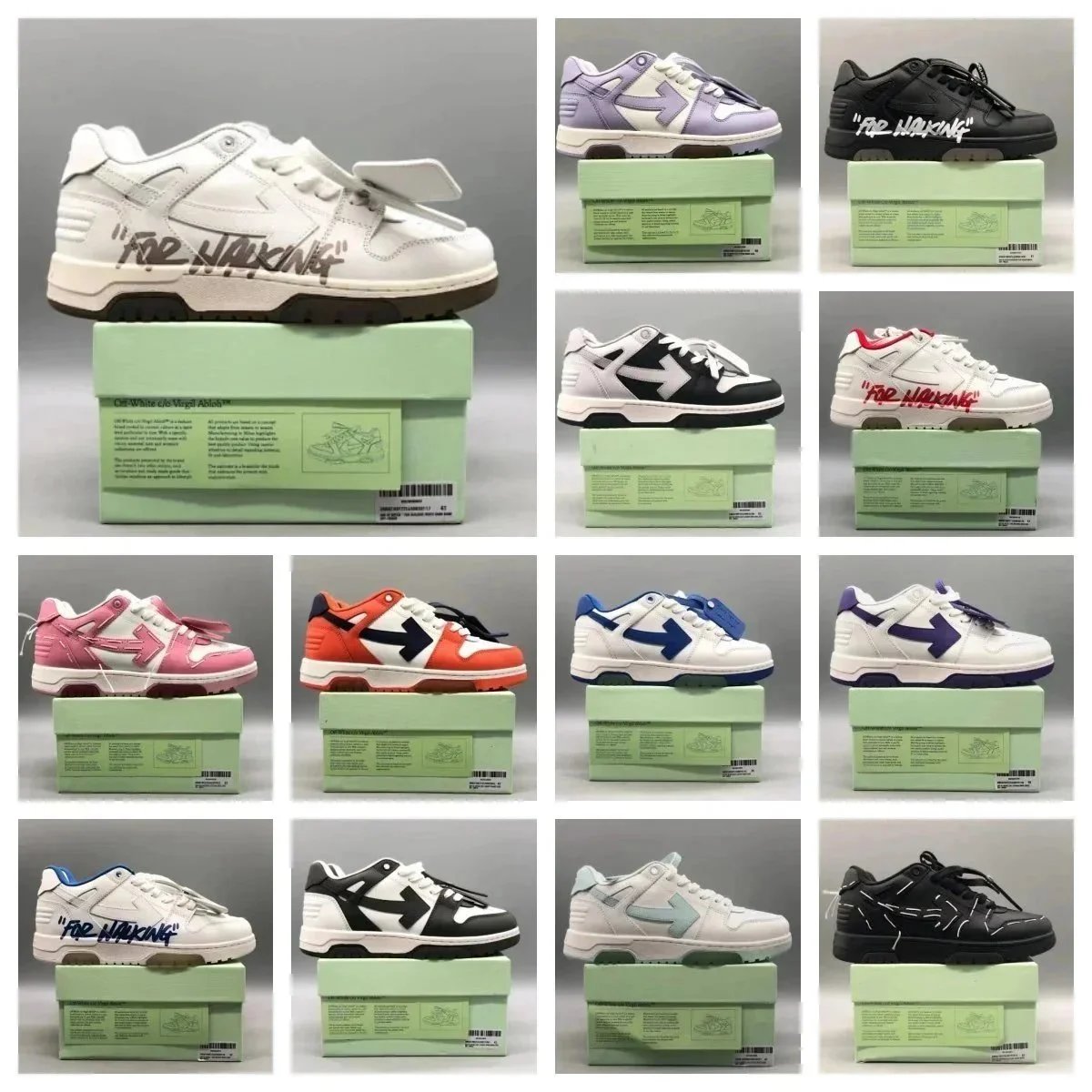 Off-White Out of Office OOO Chunky Sneakers Multicolor