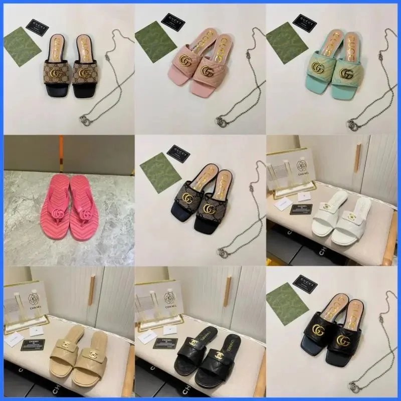 Gucci GG Marmont Casual Slides Sandals Multicolor