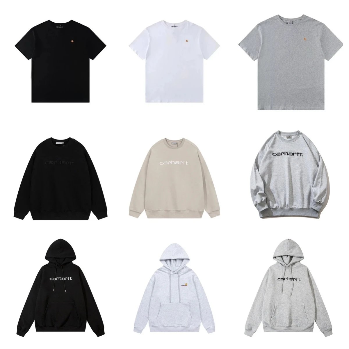 Carhartt Essential Collection Casual T-Shirts Sweatshirts and Hoodies Multicolor