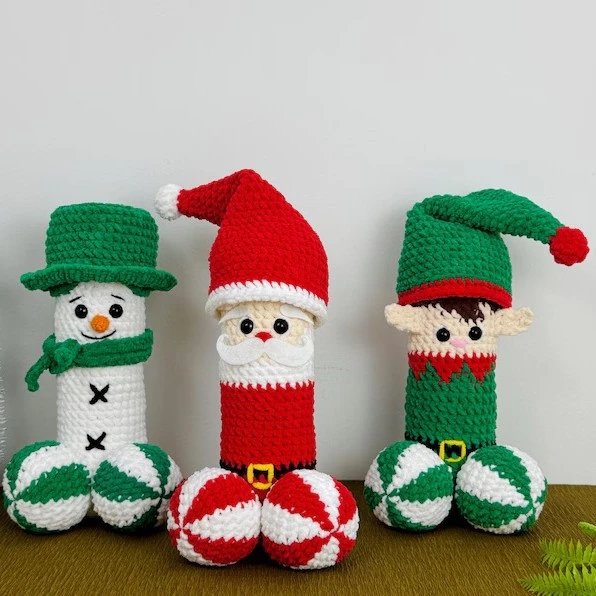 Surprise Christmas Crochet Pattern Doll Christmas Crochet Doll S | Christmas Decor