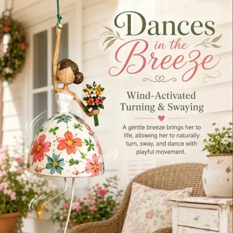 Whimsical Dancing Lady Ornament Whimsical Dancing Girl Ornament | Decorative Figurine