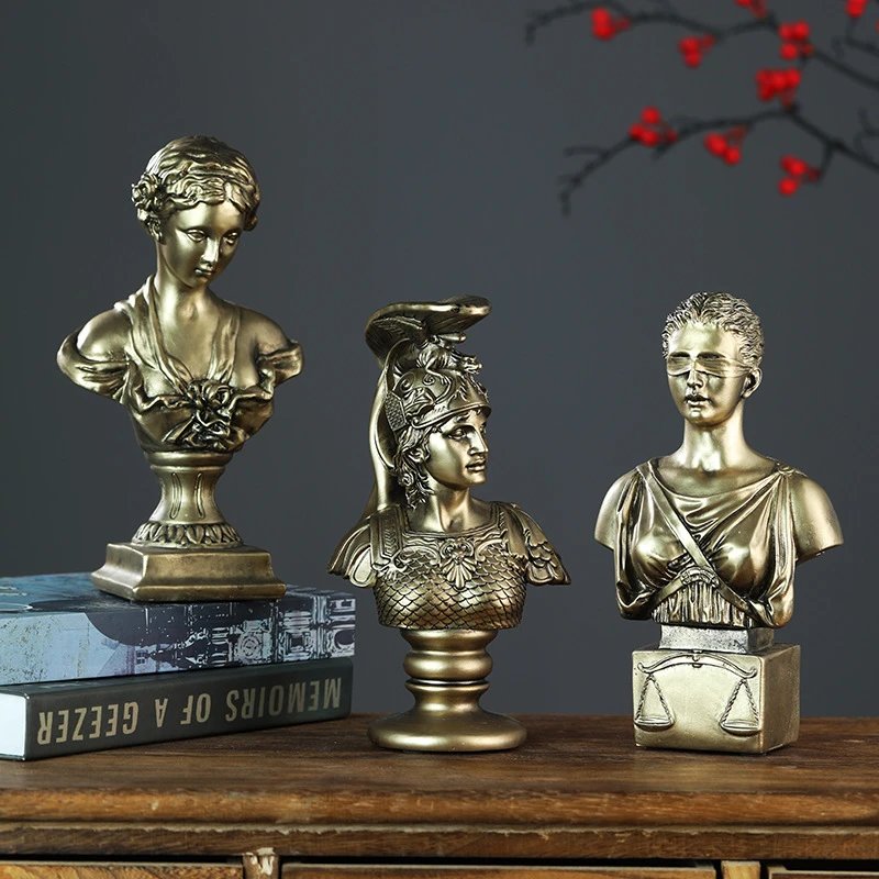 Classical Decorative Imitation Copper Statue Of The Goddess Of Love And Beauty Office Desktop Home Resin | Decorative Figurine