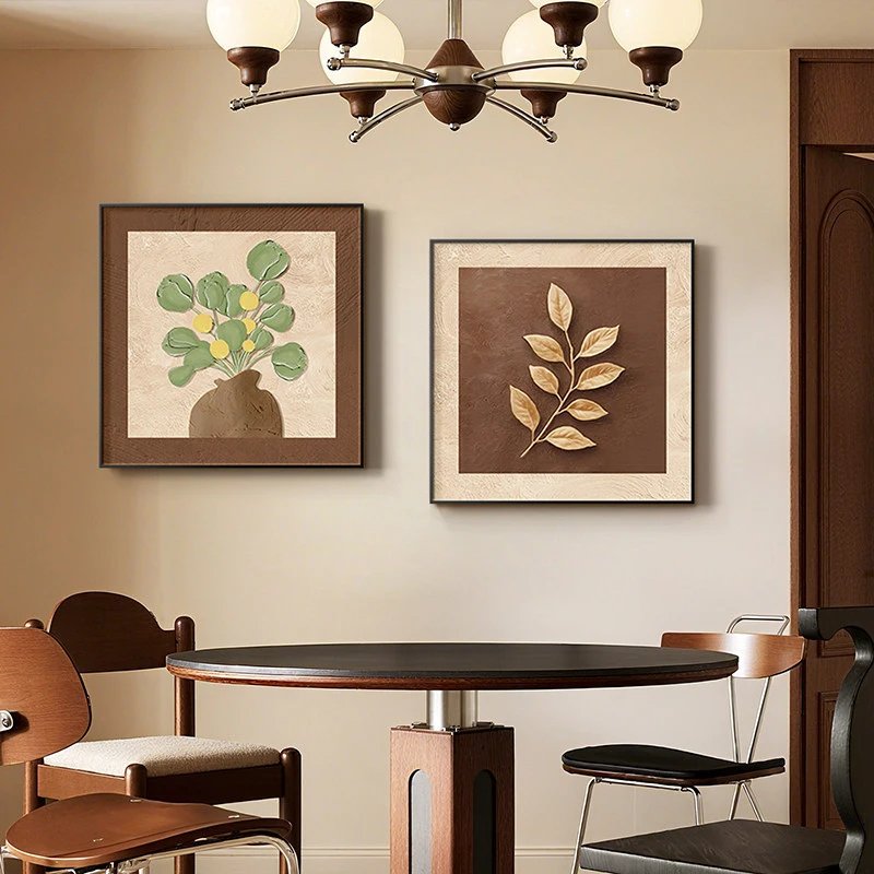 Medieval Style Restaurant High-end Decorative Painting Retro Living Room Entrance Wall Hanging Painting | Wall Decor