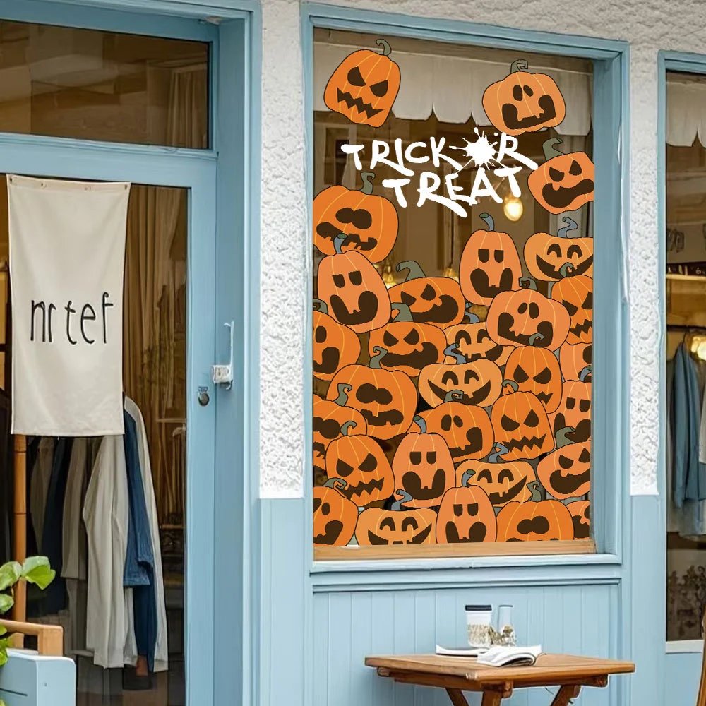 Halloween Horror Stickers Black Ghost Decor Ghost Festival Event Layout Festive Atmosphere Decor Window | Halloween Decor